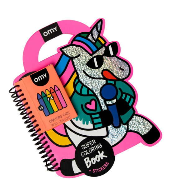 OMY Super Coloring Stickerlı Not Defteri // Lily