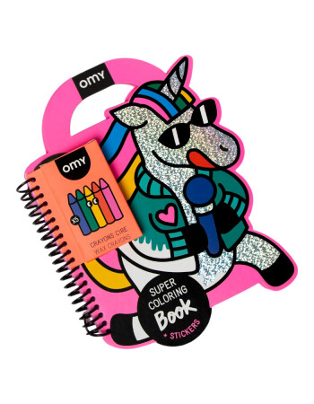 OMY Super Coloring Stickerlı Not Defteri // Lily