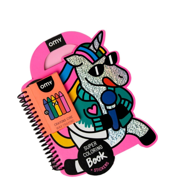 OMY Super Coloring Stickerlı Not Defteri // Lily