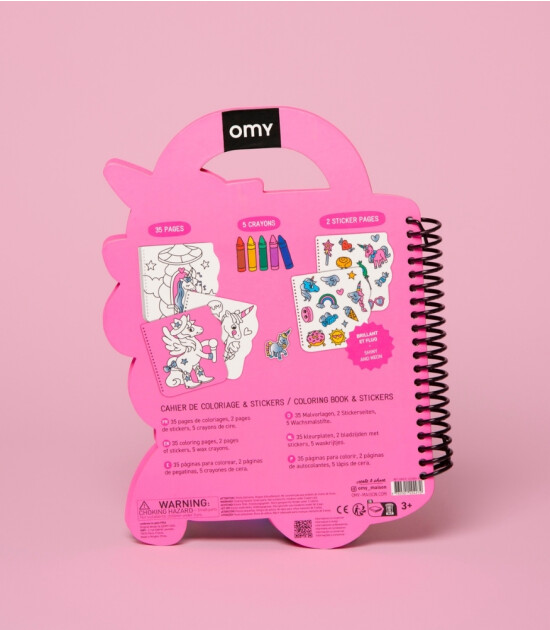 OMY Super Coloring Stickerlı Not Defteri // Lily