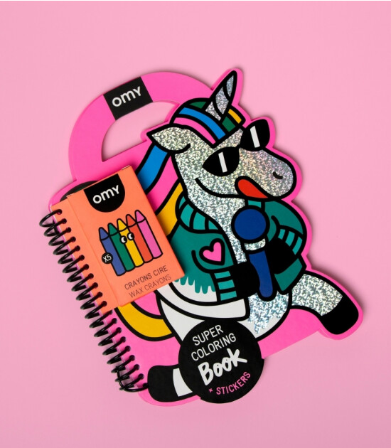 OMY Super Coloring Stickerlı Not Defteri // Lily
