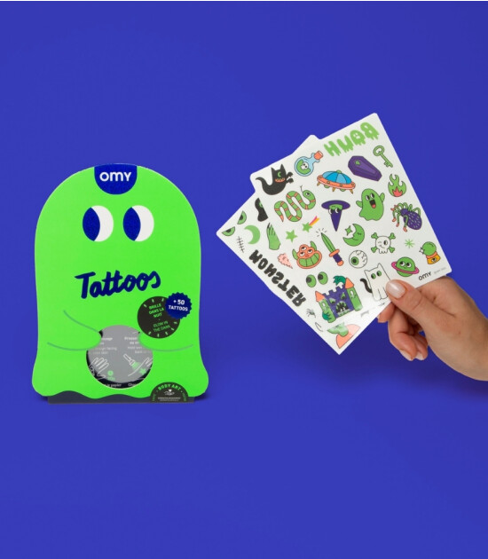 OMY Tattoos Geçici Dövme // Boo! Glow in Dark!