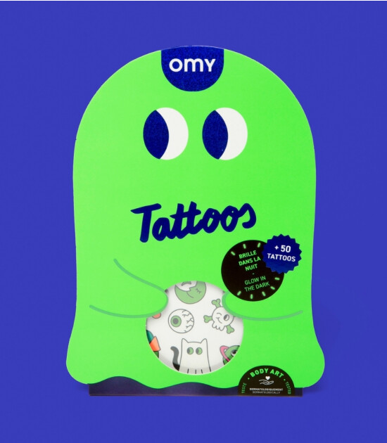 OMY Tattoos Geçici Dövme // Boo! Glow in Dark!