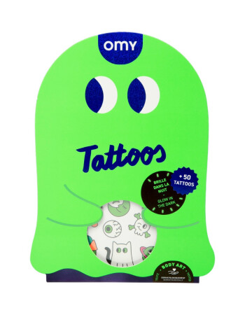 OMY Tattoos Geçici Dövme // Boo! Glow in Dark!