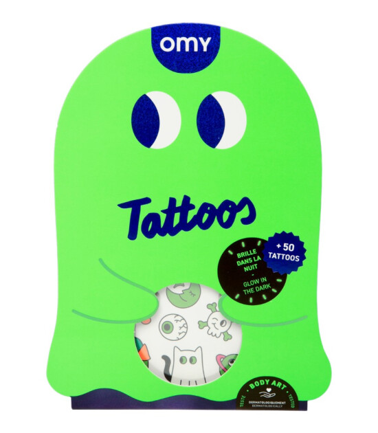 OMY Tattoos Geçici Dövme // Boo! Glow in Dark!