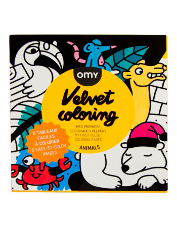 OMY Velvet Coloring Kadife Boya Kartları // Animals