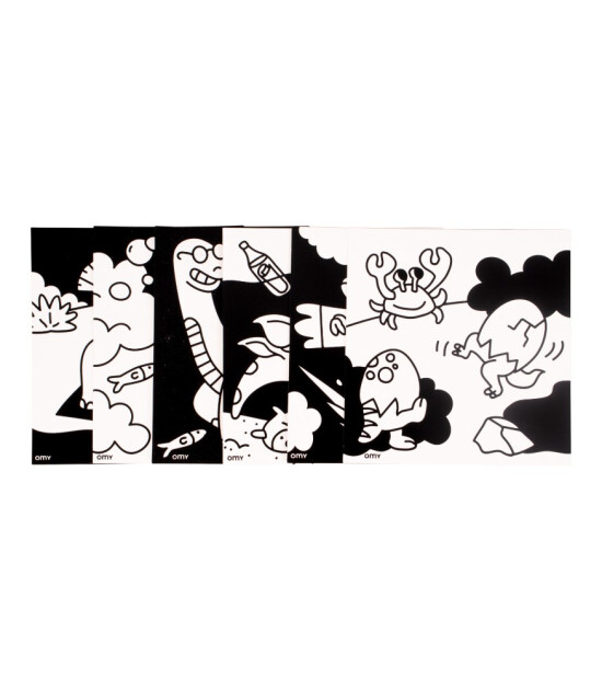 OMY Velvet Coloring Kadife Boya Kartları // Dino