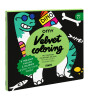 OMY Velvet Coloring Kadife Boya Kartları // Dino