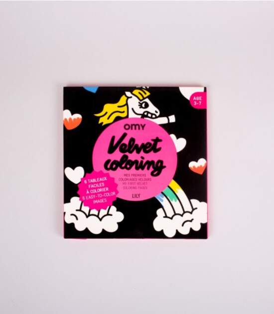 OMY Velvet Coloring Kadife Boya Kartları // Lily