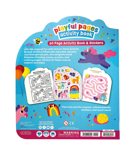 Ooly Playful Pages Aktivite Kitabı // Unicorn Party
