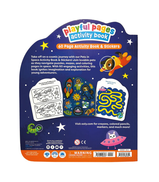 Ooly Playful Pages Aktivite Kitabı // Pets in Space