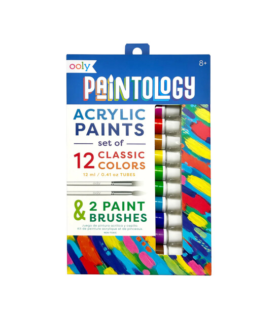 Ooly Paintology Akrilik 12’li Boya Seti - Klasik Renkler