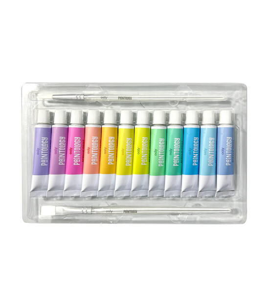 Ooly Paintology Akrilik 12’li Boya Seti - Pastel Renkler