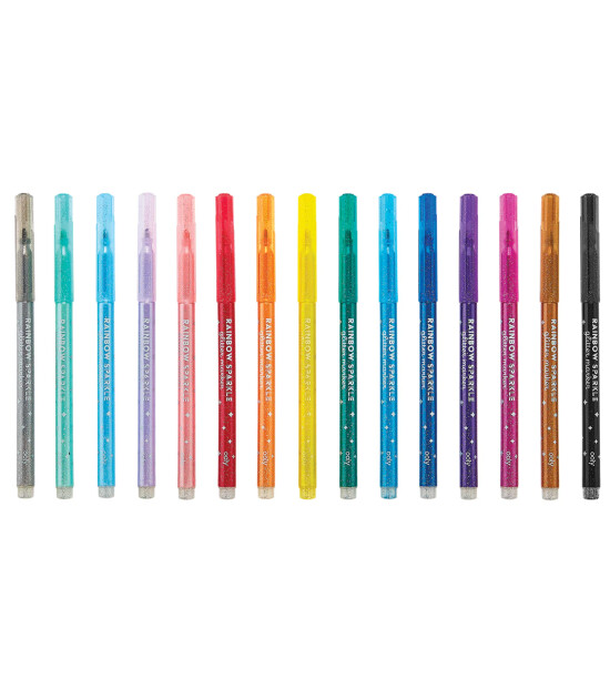 Ooly x Rainbow Sparkle Simi Ke&ccedil;eli Kalem (15 Adet)