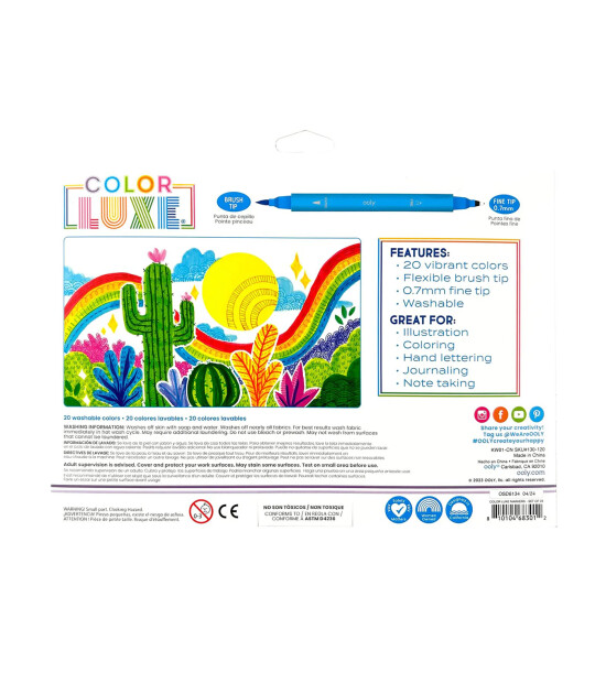 Ooly Color Luxe Çift Uçlu 20’li Keçeli Kalem