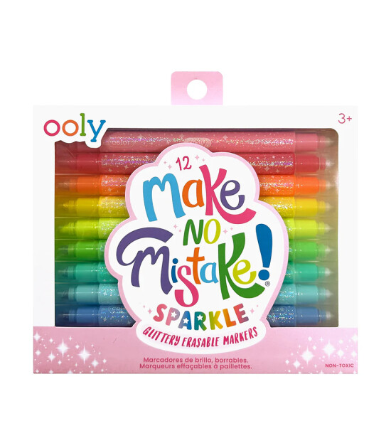 Ooly x Make No Mistake Glitter Silinebilir Ke&ccedil;eli Kalem (12 Adet)