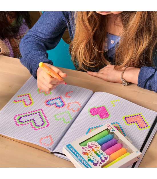 Ooly Heart Pops Neon Highlighter Seti (6 Adet)