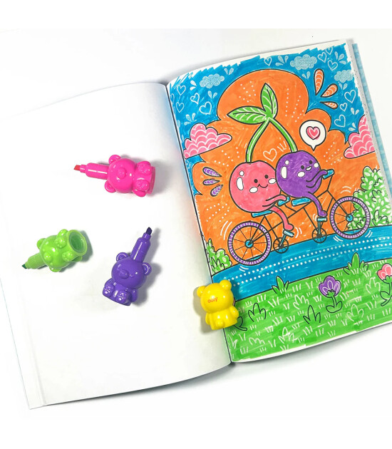 Ooly Bear Besties Highlighter Kalem (5 Adet)