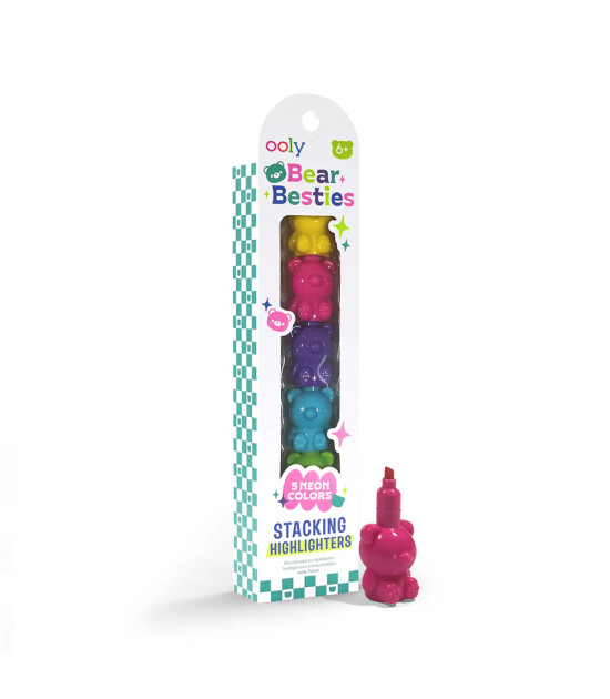 Ooly Bear Besties Kutulu Highlighter Seti (5 Adet)
