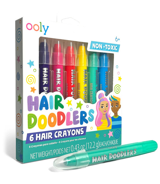 Ooly Hair Doodlers Sa&ccedil; Boyama Kalemi (6 Adet)