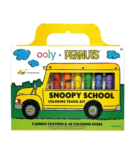 Ooly x Peanuts Snoopy School Seyahat Boyama Seti