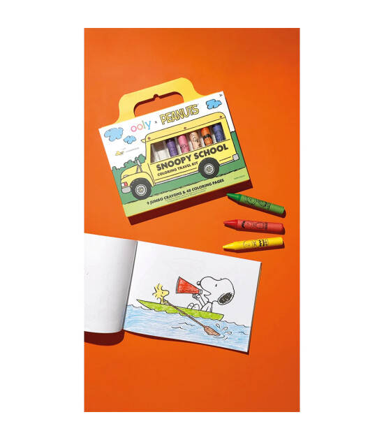 Ooly x Peanuts Snoopy School Seyahat Boyama Seti