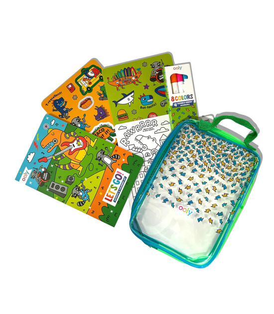 Ooly x Let's Go! Seyahat Aktivite Boyama Seti // Robo Dinos