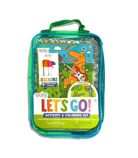 Ooly x Let's Go! Seyahat Aktivite Boyama Seti // Robo Dinos