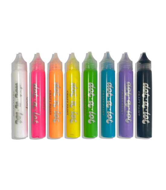 Ooly Dot-A-Lot Boya T&uuml;pleri - Klasik Renkler (8 Adet)