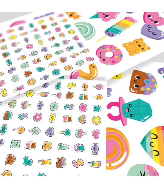 Ooly Tattoo Palooza Geçiçi Dövme & Tırnak Sticker Seti // Sweet Shop