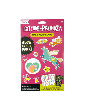 Ooly Tattoo Palooza Glow in the Dark Ge&ccedil;ici D&ouml;vme Seti - Magic Moonbeams