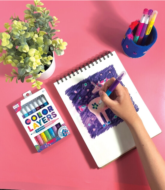 Ooly Color Layers Çift Uçlu Keçeli Kalem (8 Adet)