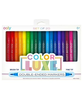 Ooly Color Luxe &Ccedil;ift U&ccedil;lu Ke&ccedil;eli Kalem (20 Adet)