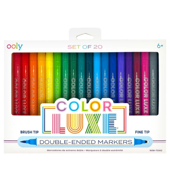Ooly Color Luxe Çift Uçlu Keçeli Kalem (20 Adet)