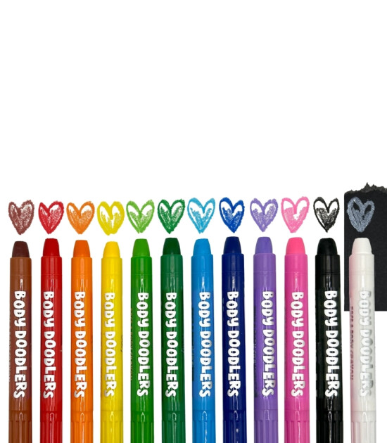 Ooly Body Doodlers Yüz ve Vücut Boyası (12 Adet)