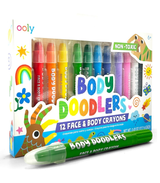 Ooly Body Doodlers Yüz ve Vücut Boyası (12 Adet)