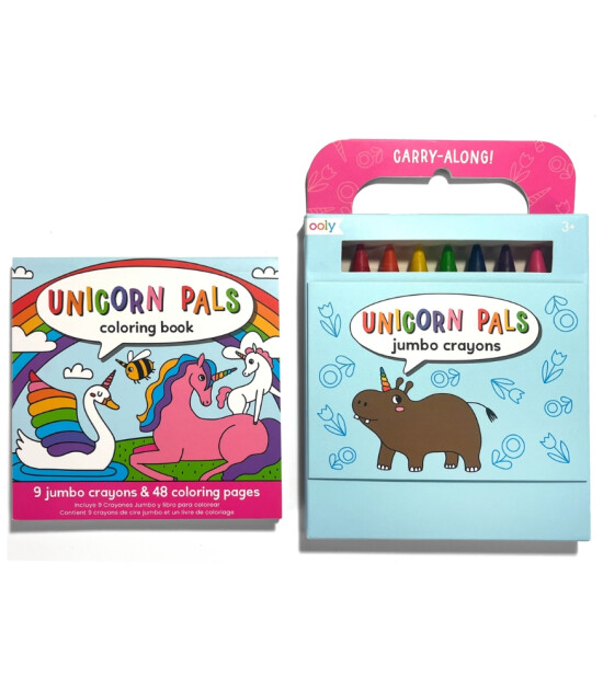 Ooly Carry Along Boyama Seti // Unicorn Pals