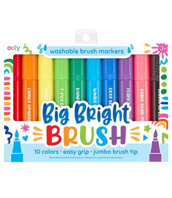 Ooly Big Bright Fırça Uçlu Keçeli Kalem Seti (10 Adet)