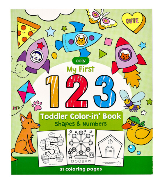 Ooly Boyama Kitabı // 123 Shapes & Numbers