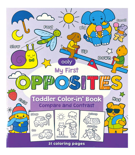 Ooly Boyama Kitabı // My First Opposites