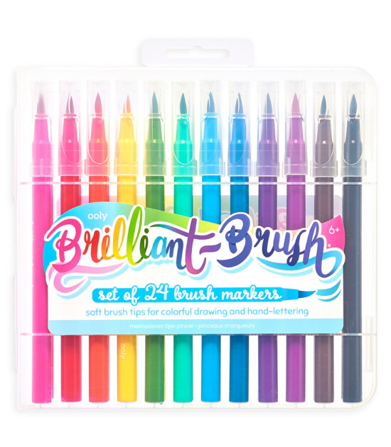 Ooly Brilliant Brush Fırça Uçlu Keçeli Kalem Seti (24 Adet)