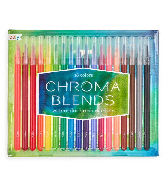Ooly Chroma Blends Fırça Uçlu Çok Amaçlı Kalem Seti (18 Adet)