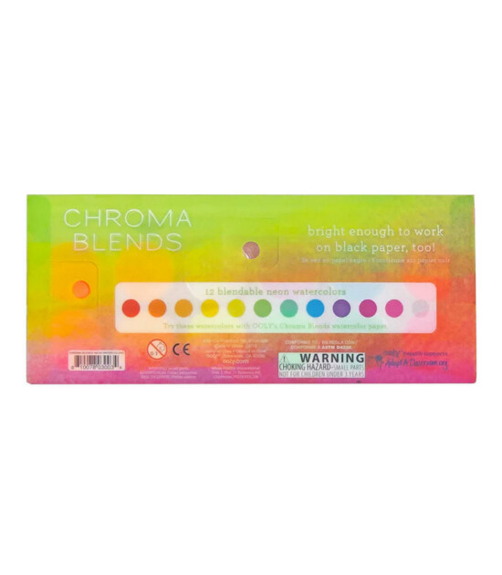 Ooly Chroma Blends Sulu Boya Neon Renkler (12 Adet)