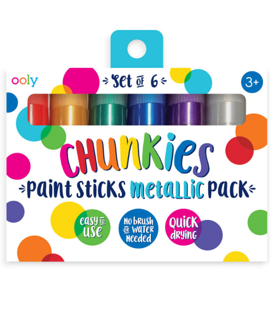 Ooly Chunkies Pastel Boya Metalik Renkler (6 Adet)