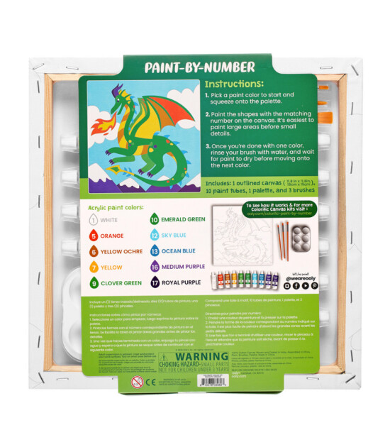 Ooly Colorific Canvas Sayılarla Boyama // Fantastic Dragon