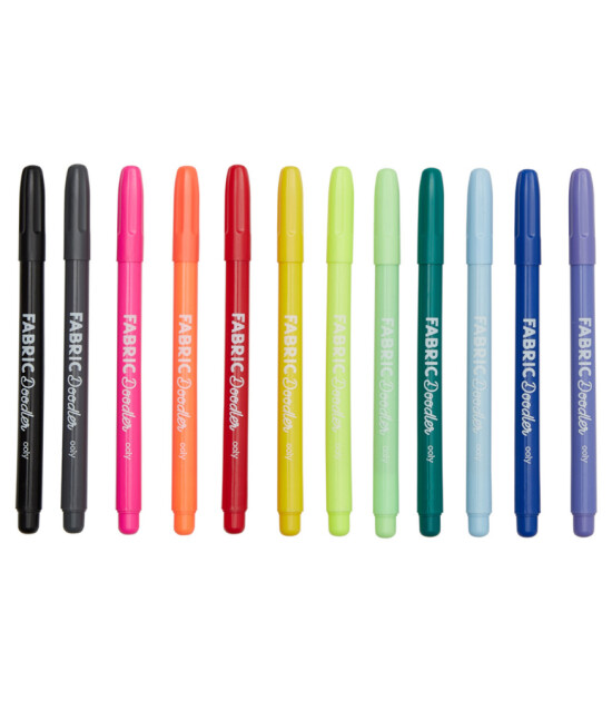 Ooly Fabric Doodlers Kumaş Boya Kalemi Seti (12 Adet)