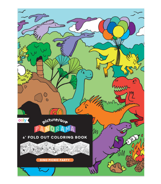 Ooly Katlanabilir Boyama Kitabı // Dino Picnic Party