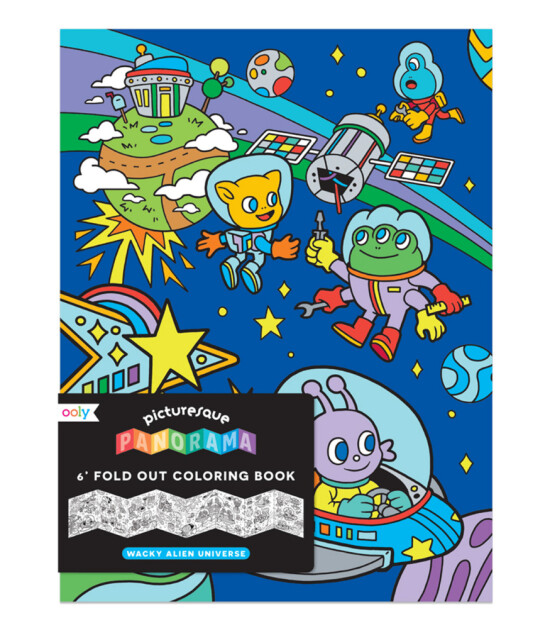 Ooly Katlanabilir Boyama Kitabı // Wacky Alien Universe