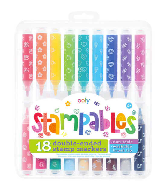 Ooly Stampables Çift Uçlu Keçeli Kalemler (18 Adet)