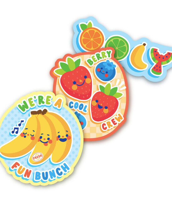 Ooly Stickiville Vinil Çıkartmalar // Fruit Friends
